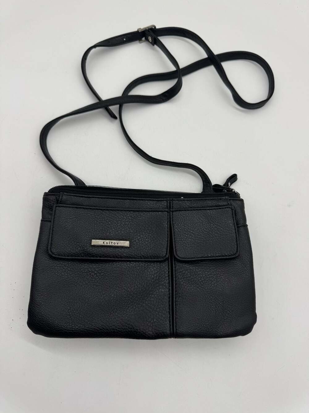 Koltov Black Crossbody Bag